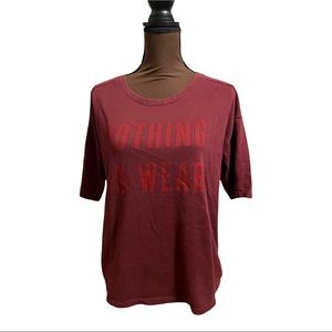 Old navy dolman sleeve nothing to wear shirt size medium maroon